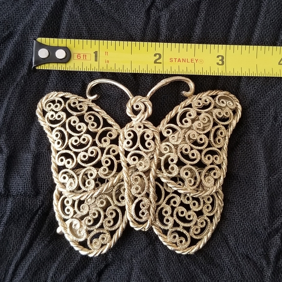 Vintage Butterfly Hair Clip Barrette - Picture 4 of 5